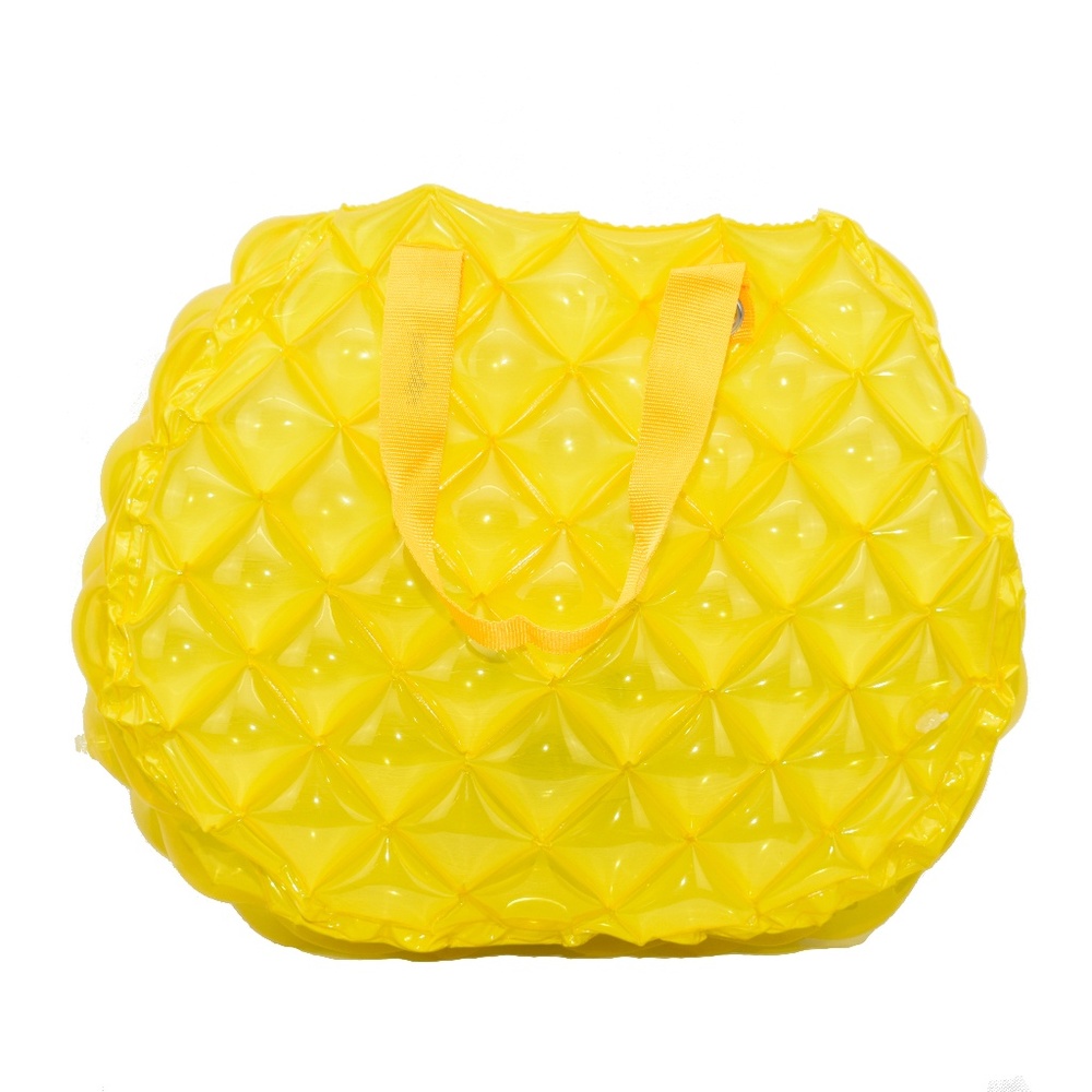 Sally Yellow Waterproof Inflatable Beach Bag Tote